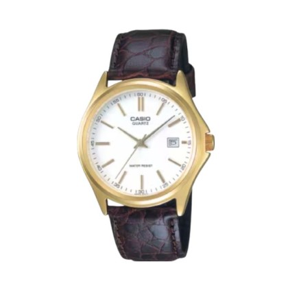 Casio General MTP-1183Q-7A Dark Brown Genuine Leather Band Men Watch